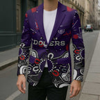 Personalized Fremantle Dockers Blazer Aboriginal Dot Painting Graffiti Style