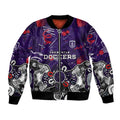 Personalized Fremantle Dockers Bomber Jacket Aboriginal Dot Painting Graffiti Style