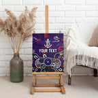 Personalized Fremantle Dockers Canvas Wall Art Aboriginal Dot Painting Graffiti Style