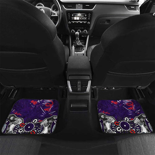Personalized Fremantle Dockers Car Mats Aboriginal Dot Painting Graffiti Style