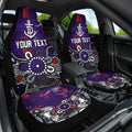 Personalized Fremantle Dockers Car Seat Cover Aboriginal Dot Painting Graffiti Style