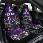 Personalized Fremantle Dockers Car Seat Cover Aboriginal Dot Painting Graffiti Style