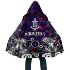 Personalized Fremantle Dockers Cloak Aboriginal Dot Painting Graffiti Style