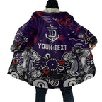 Personalized Fremantle Dockers Cloak Aboriginal Dot Painting Graffiti Style