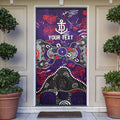 Personalized Fremantle Dockers Door Cover Aboriginal Dot Painting Graffiti Style