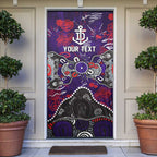 Personalized Fremantle Dockers Door Cover Aboriginal Dot Painting Graffiti Style