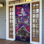 Personalized Fremantle Dockers Door Cover Aboriginal Dot Painting Graffiti Style