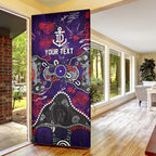 Personalized Fremantle Dockers Door Cover Aboriginal Dot Painting Graffiti Style