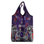 Personalized Fremantle Dockers Grocery Bag Aboriginal Dot Painting Graffiti Style