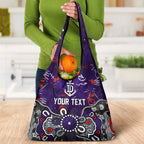 Personalized Fremantle Dockers Grocery Bag Aboriginal Dot Painting Graffiti Style