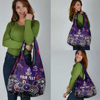 Personalized Fremantle Dockers Grocery Bag Aboriginal Dot Painting Graffiti Style