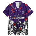 Personalized Fremantle Dockers Hawaiian Shirt Aboriginal Dot Painting Graffiti Style