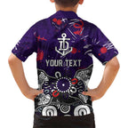 Personalized Fremantle Dockers Hawaiian Shirt Aboriginal Dot Painting Graffiti Style