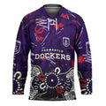 Personalized Fremantle Dockers Hockey Jersey Aboriginal Dot Painting Graffiti Style
