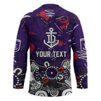 Personalized Fremantle Dockers Hockey Jersey Aboriginal Dot Painting Graffiti Style