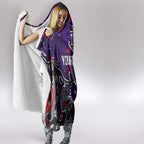 Personalized Fremantle Dockers Hooded Blanket Aboriginal Dot Painting Graffiti Style