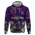 Personalized Fremantle Dockers Hoodie Aboriginal Dot Painting Graffiti Style