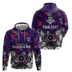 Personalized Fremantle Dockers Hoodie Aboriginal Dot Painting Graffiti Style