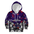 Personalized Fremantle Dockers Kid Hoodie Aboriginal Dot Painting Graffiti Style