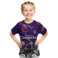 Personalized Fremantle Dockers Kid T Shirt Aboriginal Dot Painting Graffiti Style