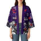 Personalized Fremantle Dockers Kimono Aboriginal Dot Painting Graffiti Style