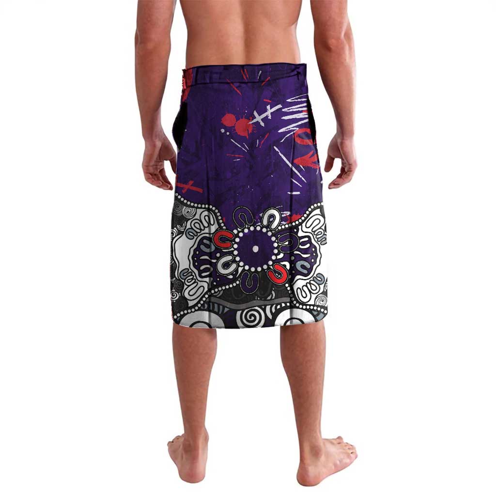 Personalized Fremantle Dockers Lavalava Aboriginal Dot Painting Graffiti Style