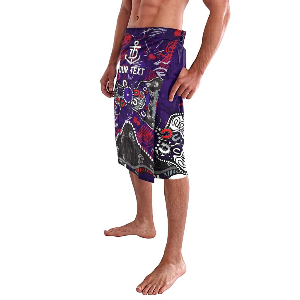 Personalized Fremantle Dockers Lavalava Aboriginal Dot Painting Graffiti Style