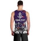 Personalized Fremantle Dockers Men Tank Top Aboriginal Dot Painting Graffiti Style