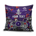 Personalized Fremantle Dockers Pillow Cover Aboriginal Dot Painting Graffiti Style