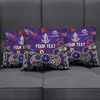 Personalized Fremantle Dockers Pillow Cover Aboriginal Dot Painting Graffiti Style