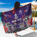 Personalized Fremantle Dockers Sarong Aboriginal Dot Painting Graffiti Style