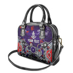 Personalized Fremantle Dockers Shoulder Handbag Aboriginal Dot Painting Graffiti Style
