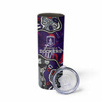 Personalized Fremantle Dockers Skinny Tumbler Aboriginal Dot Painting Graffiti Style