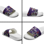 Personalized Fremantle Dockers Slide Sandals Aboriginal Dot Painting Graffiti Style