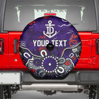 Personalized Fremantle Dockers Spare Tire Cover Aboriginal Dot Painting Graffiti Style