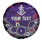 Personalized Fremantle Dockers Spare Tire Cover Aboriginal Dot Painting Graffiti Style