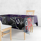 Personalized Fremantle Dockers Tablecloth Aboriginal Dot Painting Graffiti Style