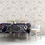 Personalized Fremantle Dockers Tablecloth Aboriginal Dot Painting Graffiti Style