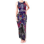 Personalized Fremantle Dockers Tank Maxi Dress Aboriginal Dot Painting Graffiti Style