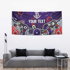 Personalized Fremantle Dockers Tapestry Aboriginal Dot Painting Graffiti Style