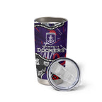 Personalized Fremantle Dockers Tumbler Cup Aboriginal Dot Painting Graffiti Style