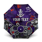 Personalized Fremantle Dockers Umbrella Aboriginal Dot Painting Graffiti Style
