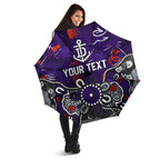 Personalized Fremantle Dockers Umbrella Aboriginal Dot Painting Graffiti Style