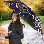 Personalized Fremantle Dockers Umbrella Aboriginal Dot Painting Graffiti Style