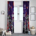 Personalized Fremantle Dockers Window Curtain Aboriginal Dot Painting Graffiti Style