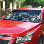 Personalized Geelong Cats Auto Sun Shade Aboriginal Dot Painting Graffiti Style