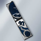 Personalized Geelong Cats Auto Sun Shade Aboriginal Dot Painting Graffiti Style