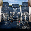 Personalized Geelong Cats Back Car Seat Cover Aboriginal Dot Painting Graffiti Style