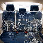 Personalized Geelong Cats Back Car Seat Cover Aboriginal Dot Painting Graffiti Style