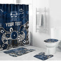 Personalized Geelong Cats Bathroom Set Aboriginal Dot Painting Graffiti Style